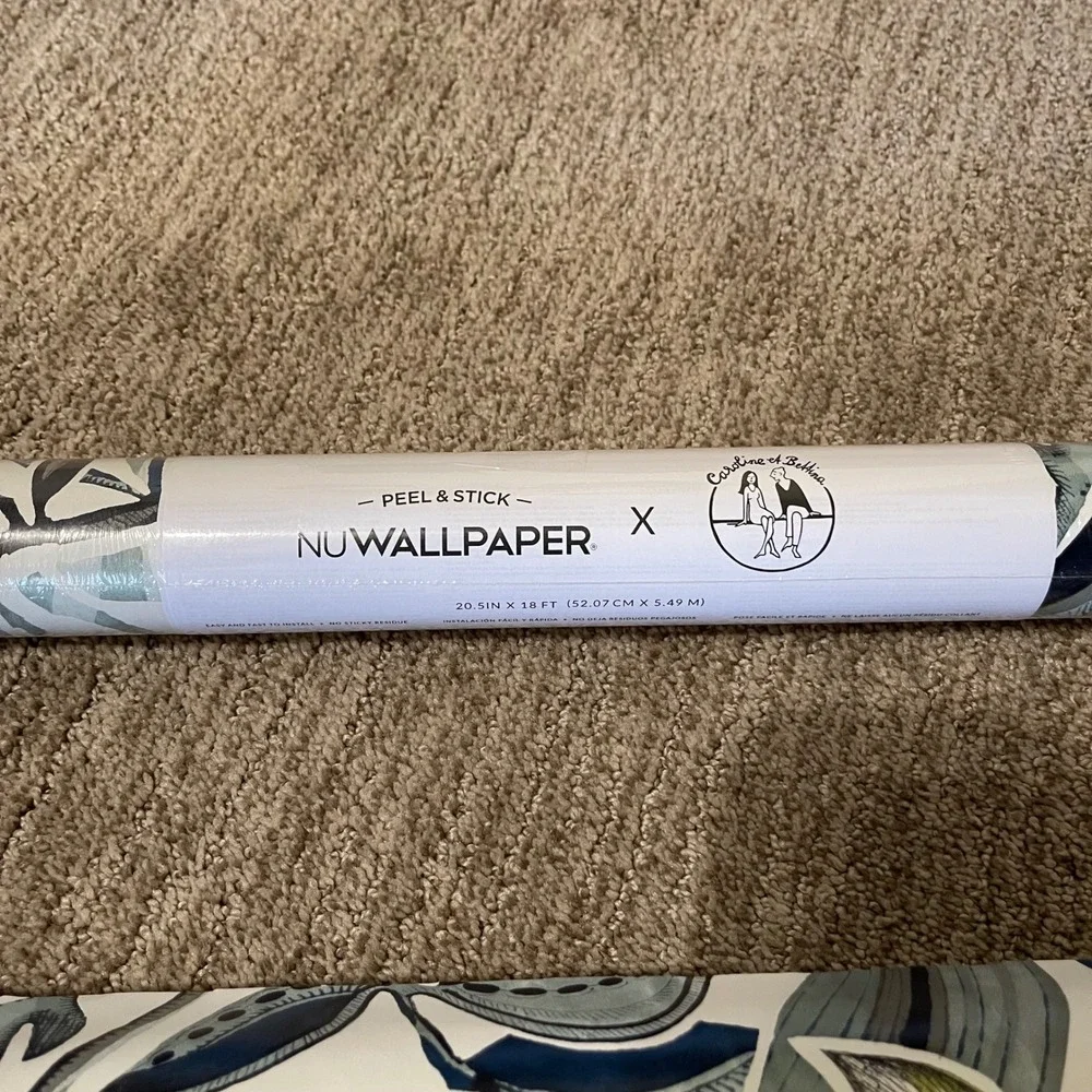 NuWallpaper x Caroline et Bettina Peel & Stick Wallpaper CBS4514 NEW Sealed
